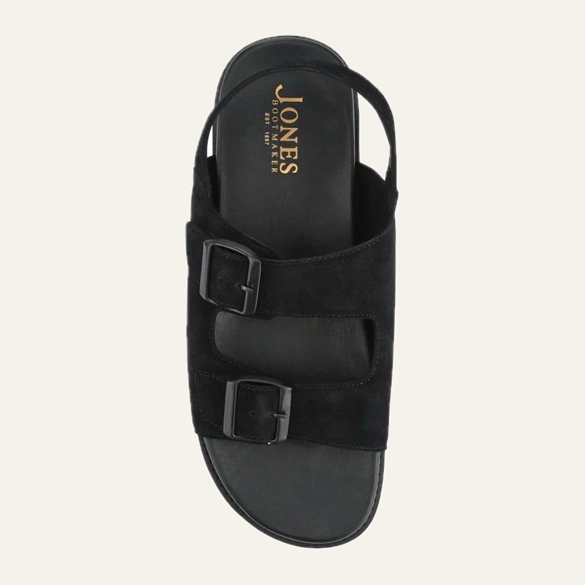 Double Strap Suede — Sports-luxe strap sandal with heel band.